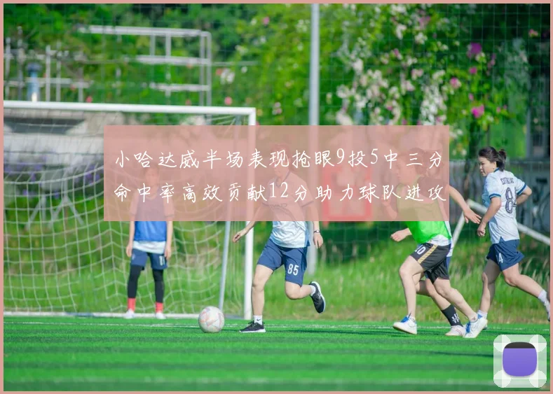 小哈达威半场表现抢眼9投5中三分命中率高效贡献12分助力球队进攻